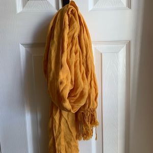 Mustard yellow scarf